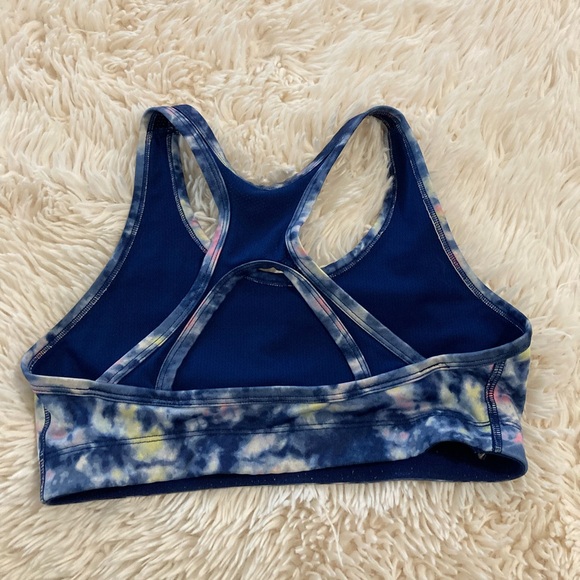 SO Blue and Pink Tie-Dye Sports Bra - Picture 2 of 3